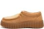 Clarks Beige Suède Enkellaars met Nepbont Detail Beige Dames - Thumbnail 3