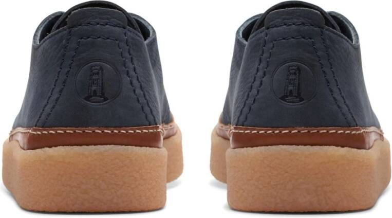 Clarks Blauwe Lage Vrijetijdssneakers Blue Heren