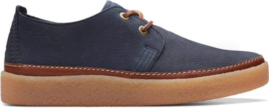 Clarks Blauwe Lage Vrijetijdssneakers Blue Heren