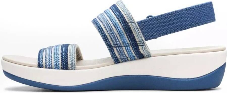 Clarks Blauwe Platte Sandalen voor Vrouwen Blue Dames