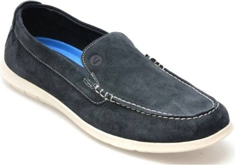 Clarks Blauwe Step Loafers voor Mannen Blue Heren