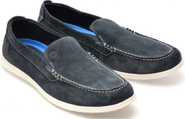 Clarks Blauwe Step Loafers voor Mannen Blue Heren