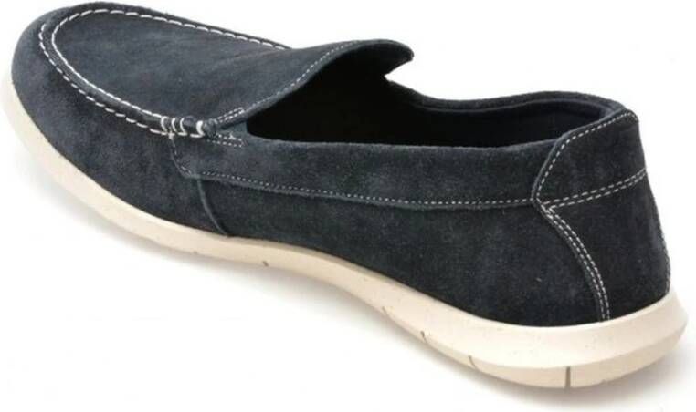 Clarks Blauwe Step Loafers voor Mannen Blue Heren