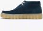 Clarks Blauwe Suède Hoge Top Sneakers Blue Heren - Thumbnail 2