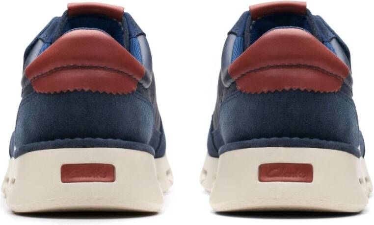 Clarks Blauwe Vrijetijdssneakers voor Mannen Blue Heren