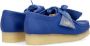 Clarks Bright Blue Leather Wallabee Lifestyle Schoen Blue Dames - Thumbnail 4