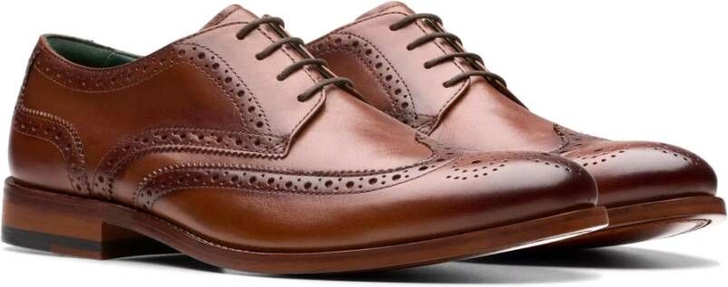 Clarks Bruine Brogue Veterschoen Brown Heren