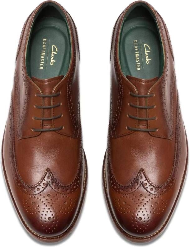 Clarks Bruine Brogue Veterschoen Brown Heren