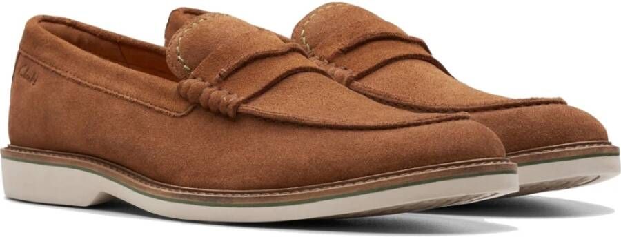 Clarks Bruine Loafers voor Mannen Brown Heren