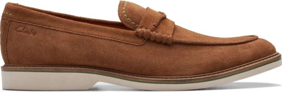 Clarks Bruine Loafers voor Mannen Brown Heren