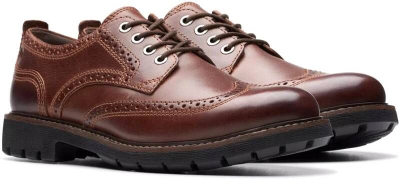 Clarks Bruine veterschoen voor heren Brown Heren