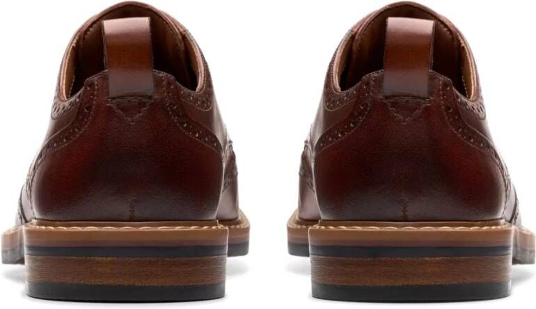 Clarks Bruine veterschoen voor heren Brown Heren