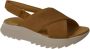 Clarks Camel Suède Dames Sandaal Dashlite Wish Brown Dames - Thumbnail 12