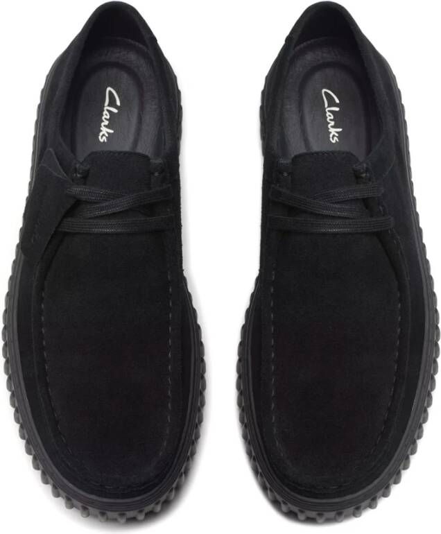 Clarks Casual Wallabee Style Sneaker Black Heren