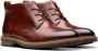 Clarks Comfortabele Heren Enkellaars Bruin Brown Heren - Thumbnail 2