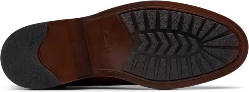 Clarks Comfortabele Heren Enkellaars Bruin Brown Heren