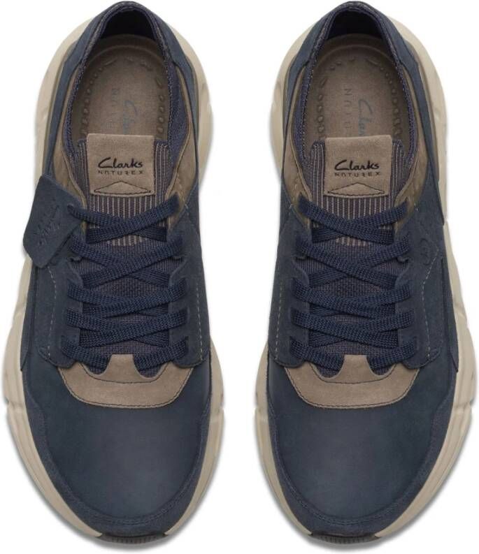 Clarks Comfortabele wandelsneaker Blauw Blue Heren