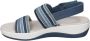 Clarks Stijlvolle Platte Sandalen voor Vrouwen Blue Dames - Thumbnail 10