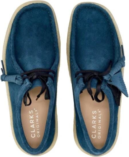 Clarks Diepblauwe Mocassin Lifestyle Schoen Blue Heren