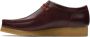 Clarks Dieprode Leren Wallabee Schoenen Red Heren - Thumbnail 3