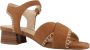 Clarks Elegant Cross Strap High Heel Sandals Brown Dames - Thumbnail 6