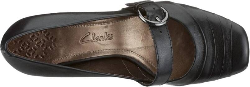 Clarks Elegante Rode Damesschoen Black Dames