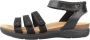 Clarks Comfortabele platte sandalen voor vrouwen Black Dames - Thumbnail 6