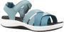 Clarks Comfortabele platte sandalen voor vrouwen Blue Dames - Thumbnail 5