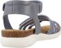 Clarks Stijlvolle Platte Sandalen voor Vrouwen Blue Dames - Thumbnail 4