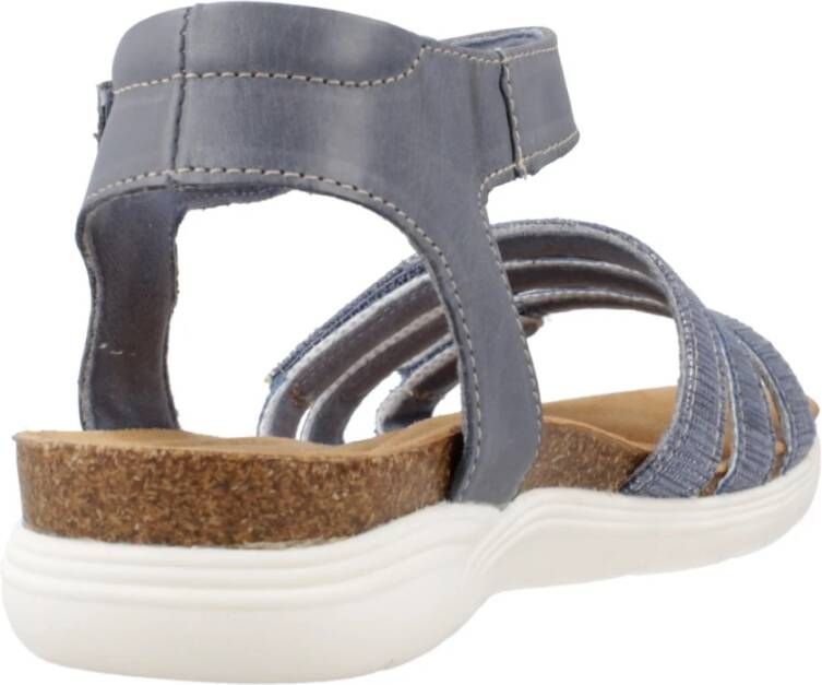 Clarks Stijlvolle Platte Sandalen voor Vrouwen Blue Dames