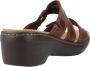 Clarks Koraal platte sandalen Brown Dames - Thumbnail 3