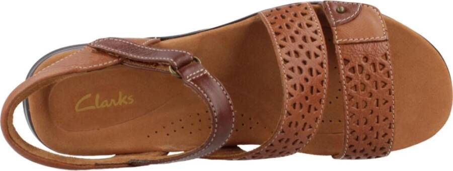 Clarks Zomer Platte Sandalen Brown Dames