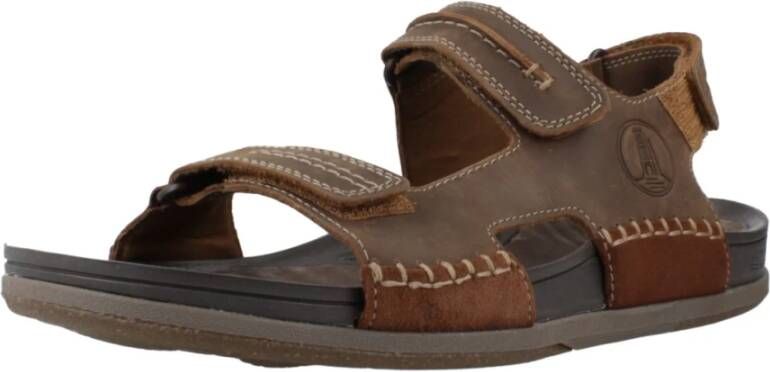 Clarks Nature 5 Trail Platte Sandalen Brown Heren