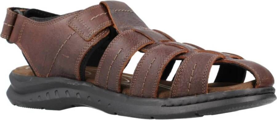 Clarks Heren Platte Sandalen Brown Heren