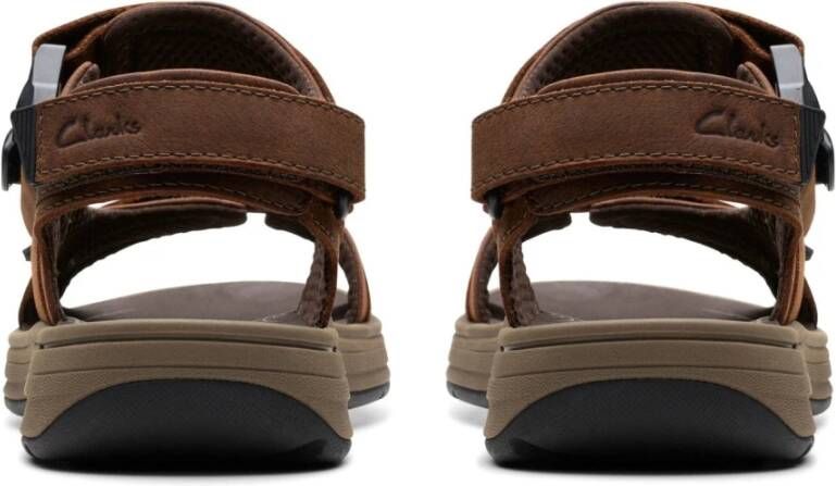 Clarks Flat Sandals Brown Heren