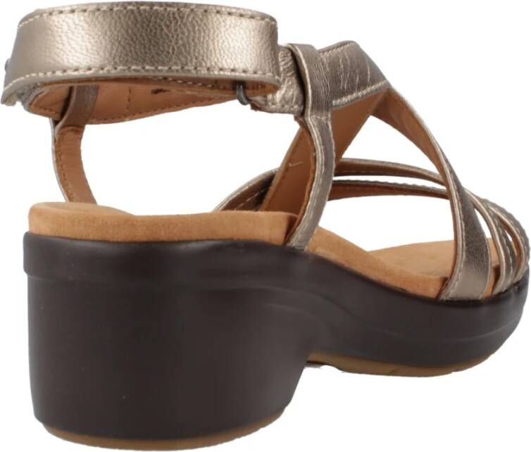 Clarks Stijlvolle Platte Sandalen voor Vrouwen Multicolor Dames