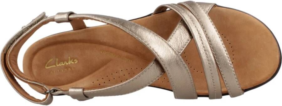 Clarks Stijlvolle Platte Sandalen voor Vrouwen Multicolor Dames