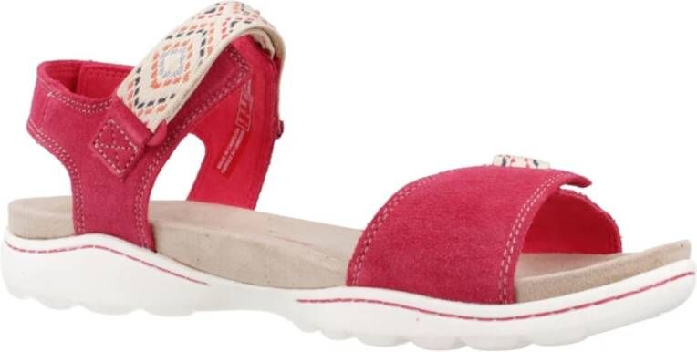 Clarks Stijlvolle platte sandalen voor vrouwen Pink Dames