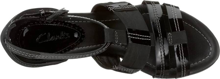 Clarks Elegante Leren Sandalen voor Dames Zwart Dames