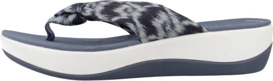 Clarks Stijlvolle Zomer Flip Flops Blue Dames