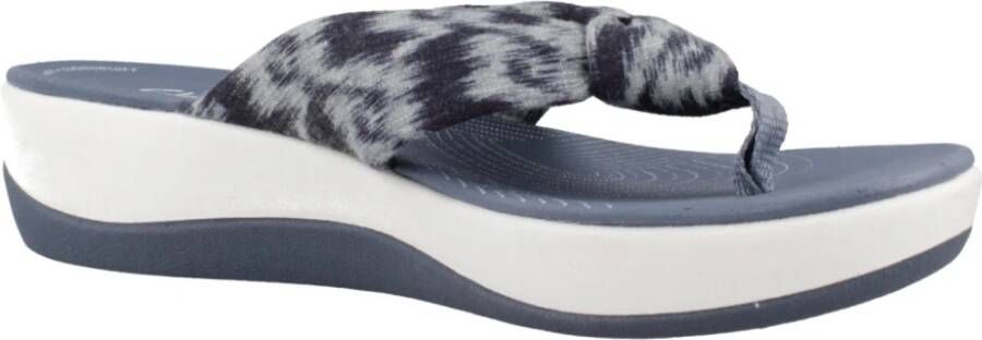 Clarks Stijlvolle Zomer Flip Flops Blue Dames