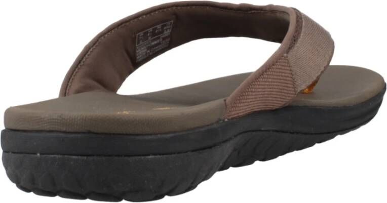 Clarks Stijlvolle Zomer Flip Flops Brown Heren