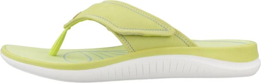 Clarks Stijlvolle Zomer Flip Flops Green Dames