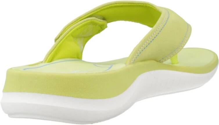 Clarks Stijlvolle Zomer Flip Flops Green Dames