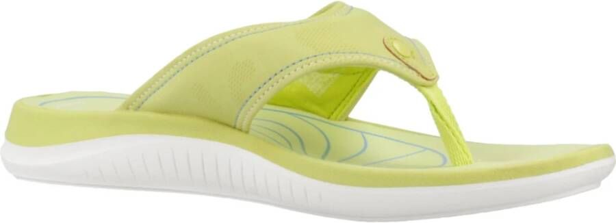 Clarks Stijlvolle Zomer Flip Flops Green Dames