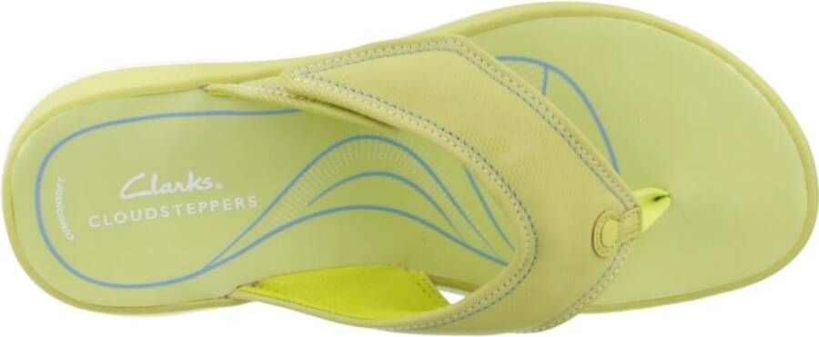 Clarks Stijlvolle Zomer Flip Flops Green Dames