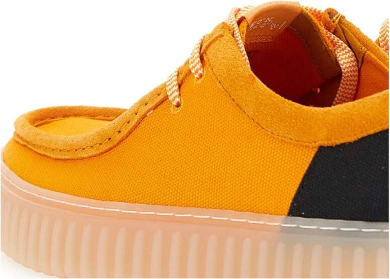 Clarks Gele Veterschoenen voor Mannen Yellow Heren