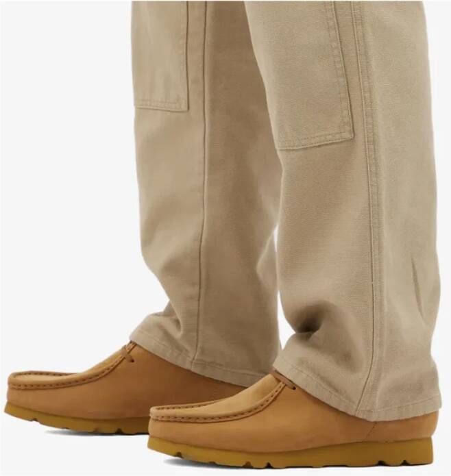 Clarks Gore-Tex Wallabee Oakmoss Nubuck Schoenen Beige Heren