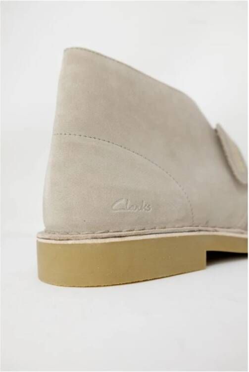 Clarks Grijze Leren Laarzen voor Mannen Gray Heren