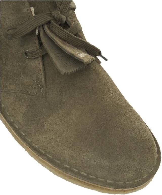 Clarks Groene Enkellaarzen voor Mannen Green Heren